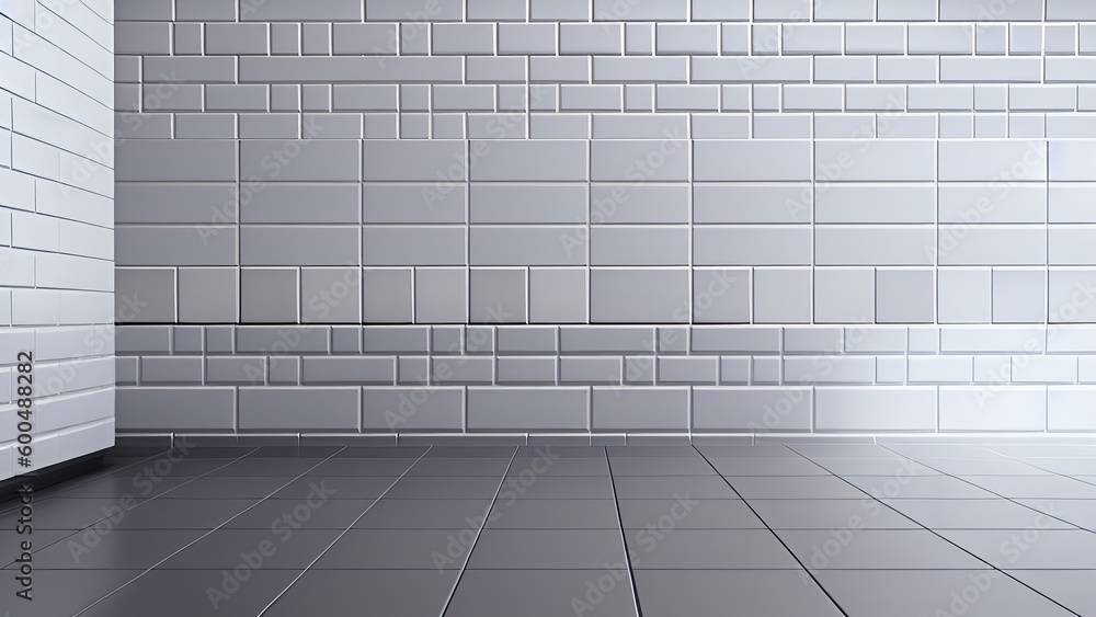 Beautiful grey tiles background 