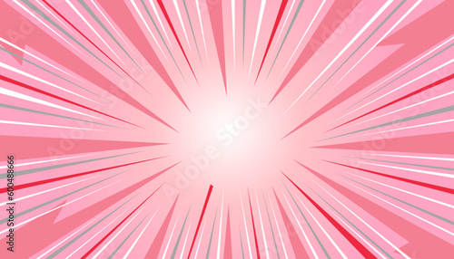 Pink Comic Line Background