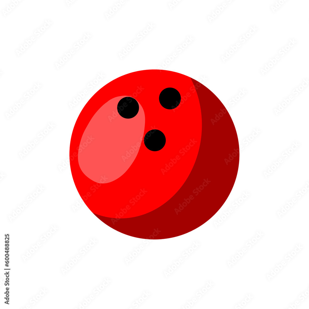 Obraz premium Red bowling ball
