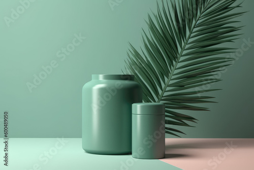 minimal, cosmetic, background, product presentation, palm leaves, beauty, skincare, cosmetics, natural, green, tropical, elegance, simplicity, clean, stylish, fresh, aesthetics, leaf, plant, beauty ca