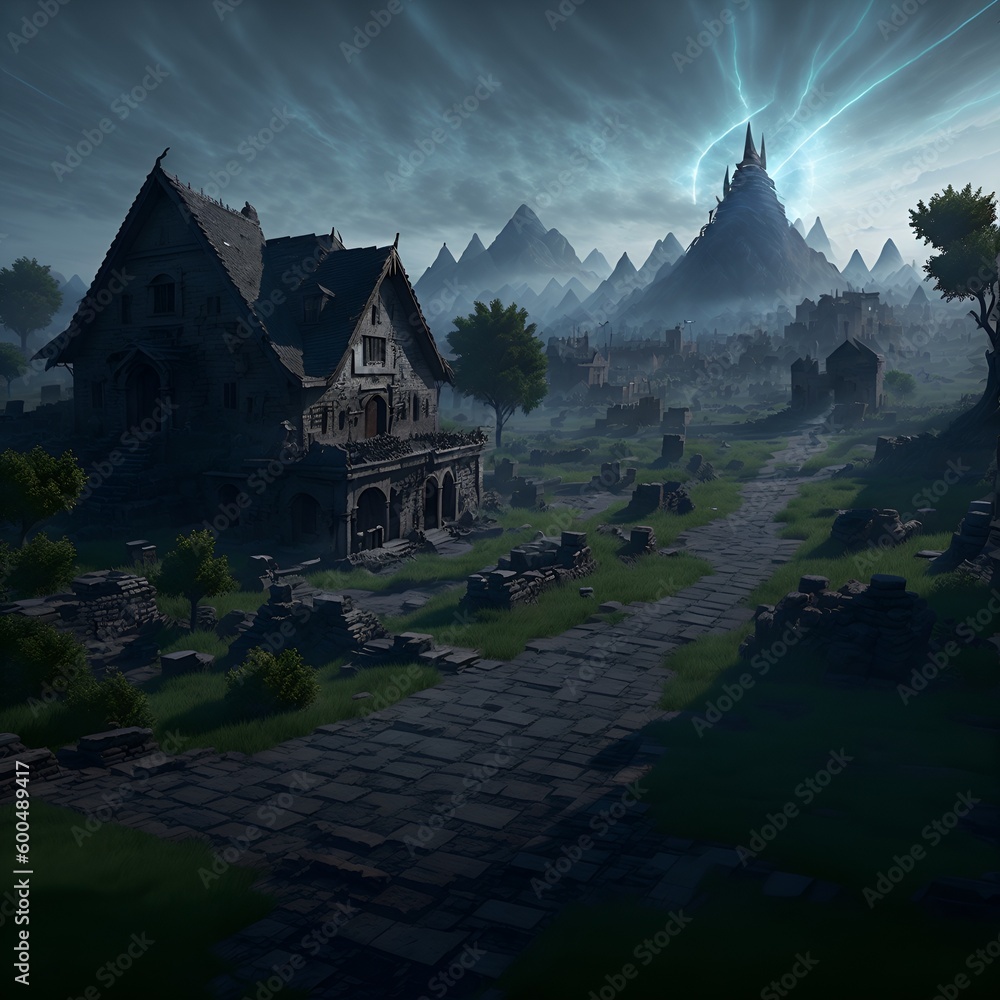 Fototapeta premium castle in the night