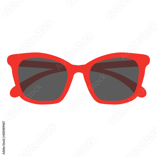 Sunglasses icon. Vector flat illustration