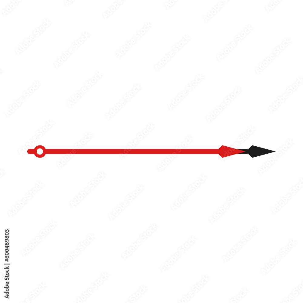The two long thin hands of the clock together. The two long thin hands of the clock together.