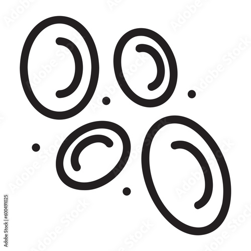 blood cells line icon