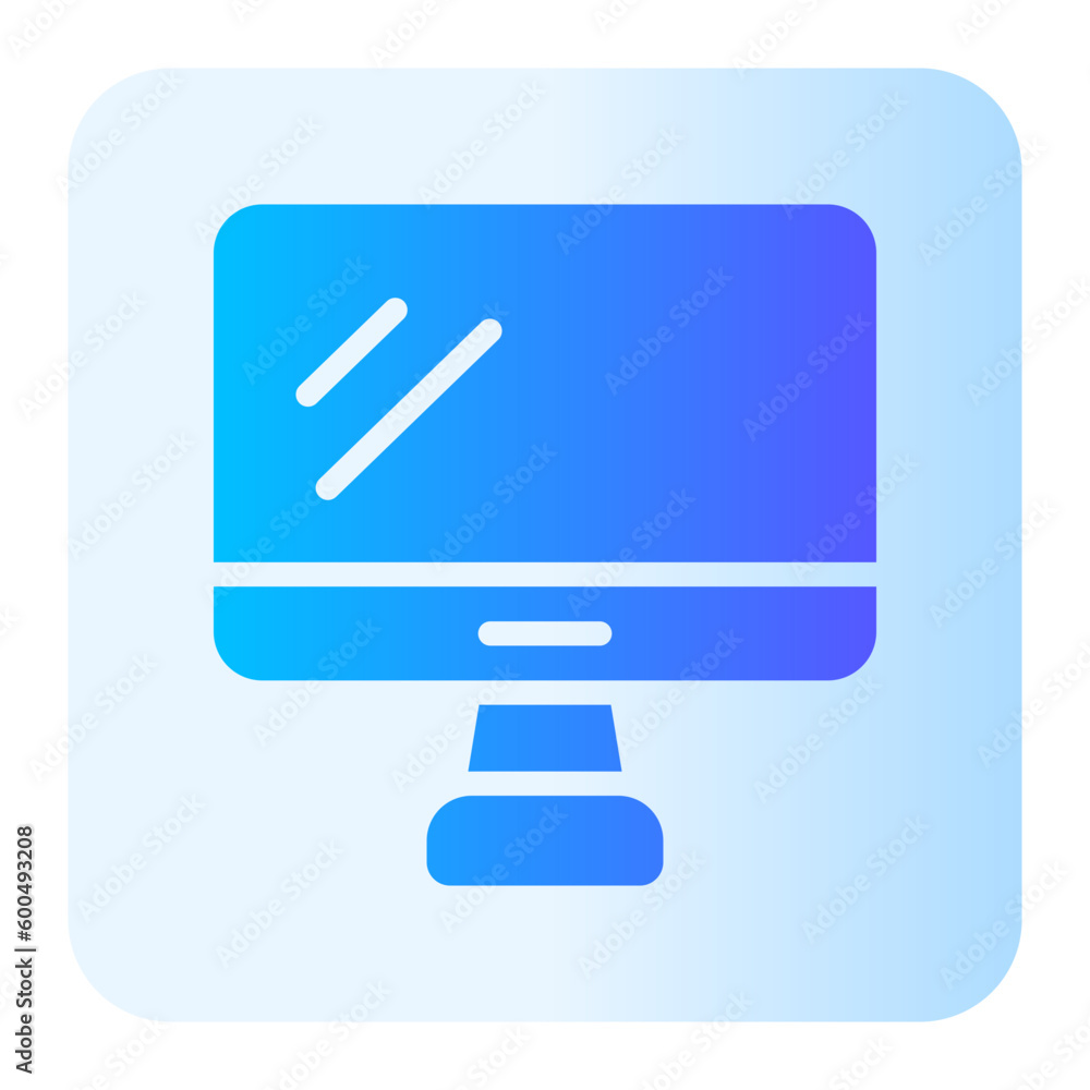 computer gradient icon computer gradient icon
