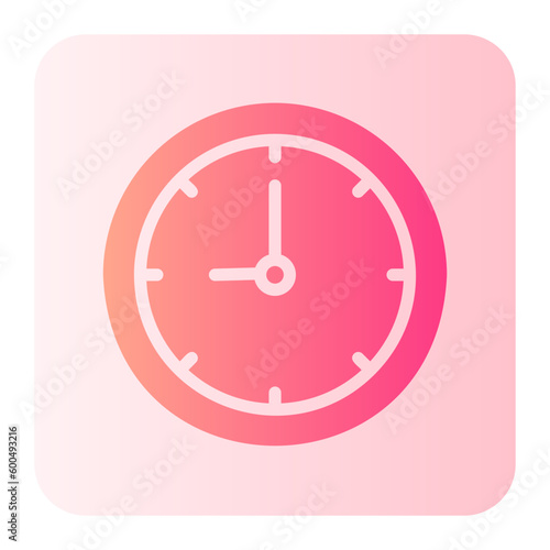 clock gradient icon