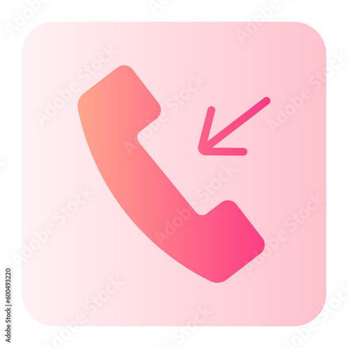 incoming call gradient icon