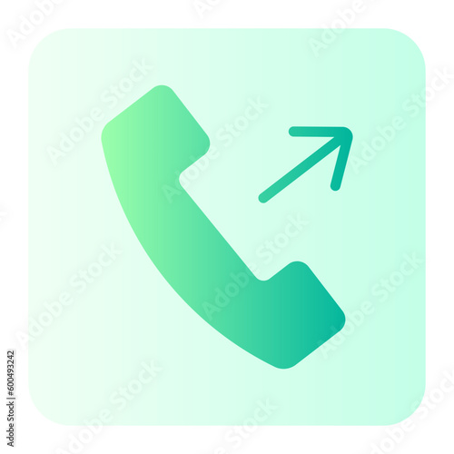 outgoing call gradient icon