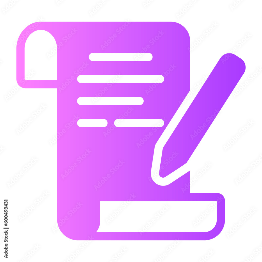 write gradient icon