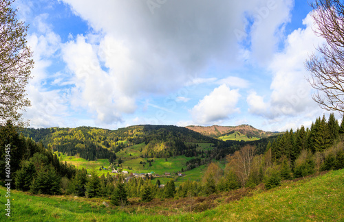 View over the mountains of the Black Forest near Menzenschwand photo