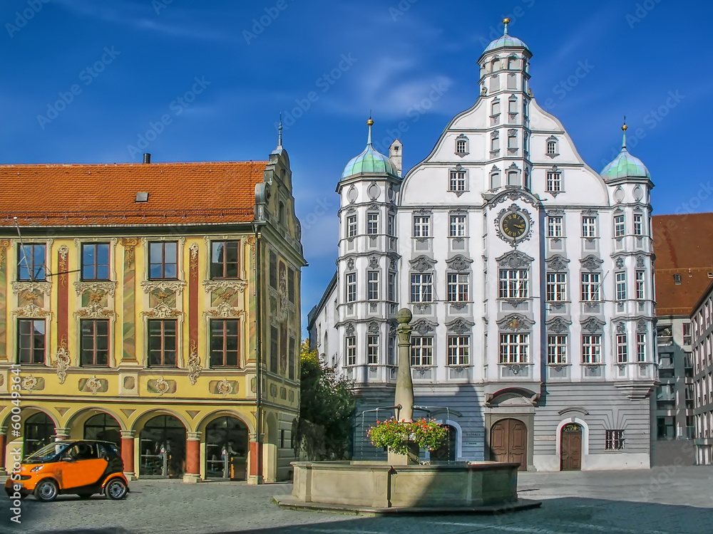 Obraz premium Town hall of Memmingen, Germany
