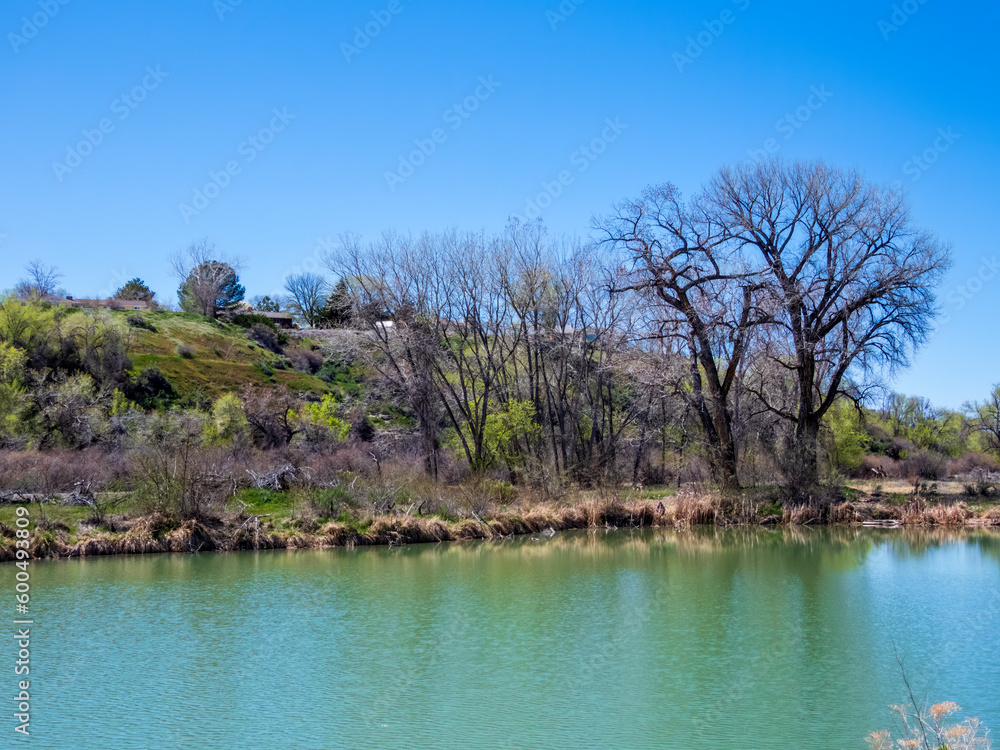 Lake in Western Colorado on a sunny Spring day. 