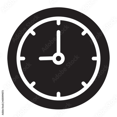 clock glyph icon