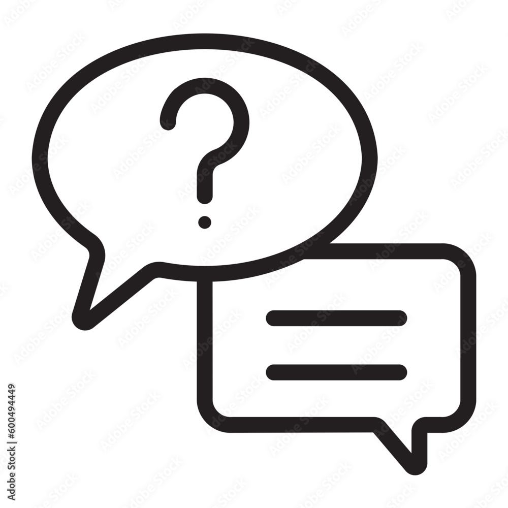 faq line icon faq line icon