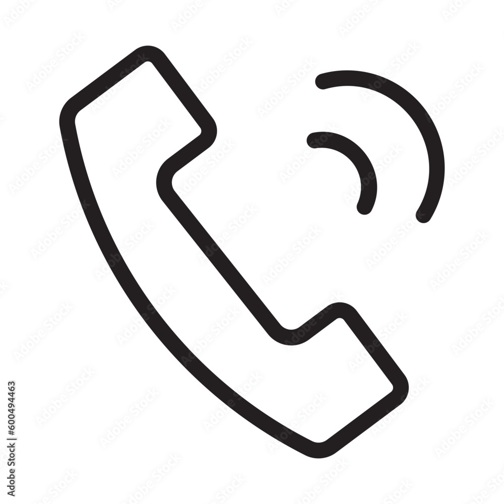 phone call line icon phone call line icon