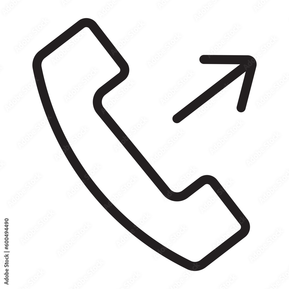 outgoing call line icon