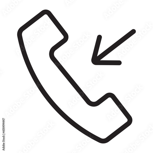 incoming call line icon