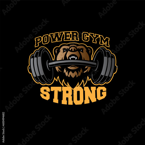 design logo fitness gym vector illustration