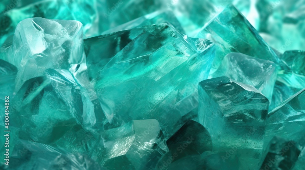 Elegant Light Green Geode Design. Generative AI Elegant Light Green Geode Design. Generative AI