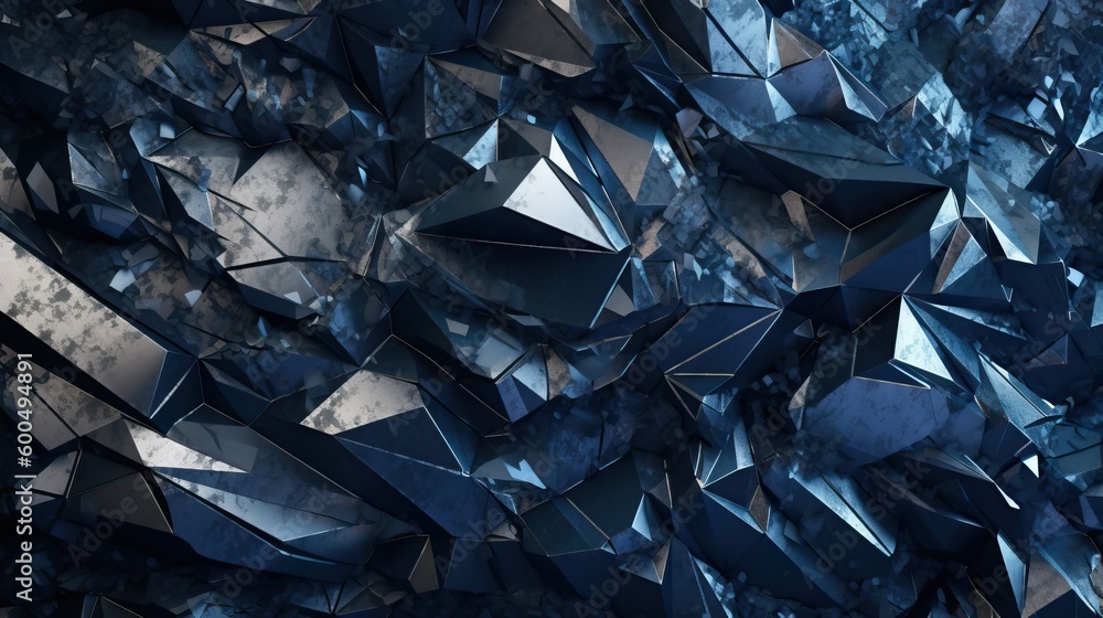 Black Magnetite Rock Backdrop. Generative AI Black Magnetite Rock Backdrop. Generative AI