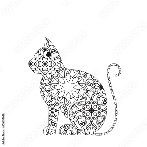 Photography Animal Mandala Coloring Page For Kids And Adults