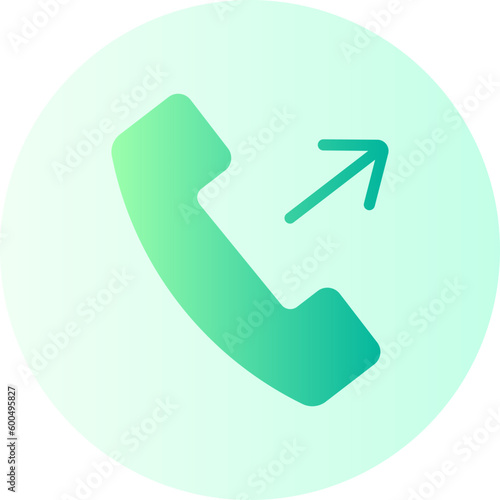 outgoing call gradient icon