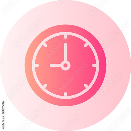 clock gradient icon