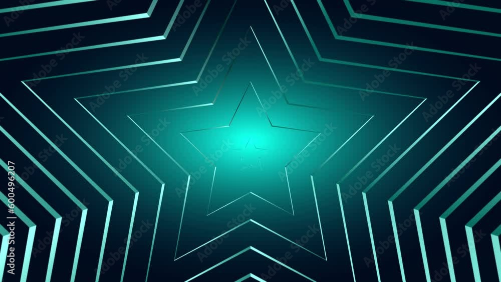 Animated Neon Geometric Pattern with Stars. Abstract Blue Green Striped Texture. Glowing Light Holiday Invitation. Loop Seamless Stock Footage. 3D Graphic Animated Neon Geometric Pattern with Stars. Abstract Blue Green Striped Texture. Glowing Light Holiday Invitation. Loop Seamless Stock Footage. 3D Graphic
