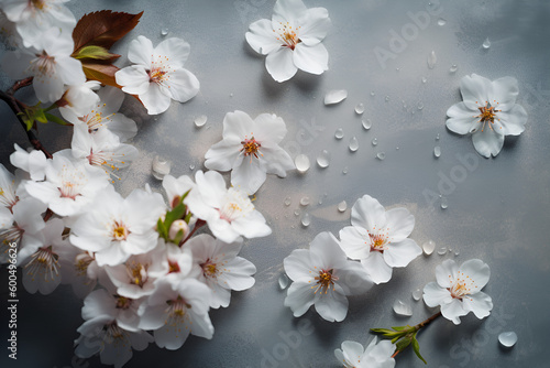 blossom on wooden background © chui