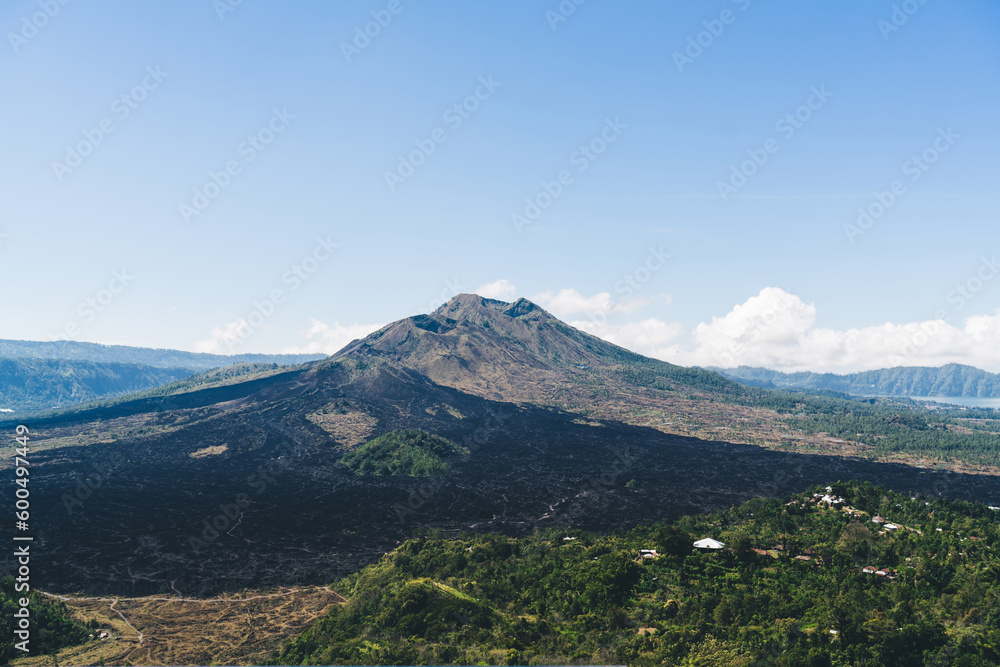 Amazing view of mountains and valley with trees Amazing view of mountains and valley with trees
