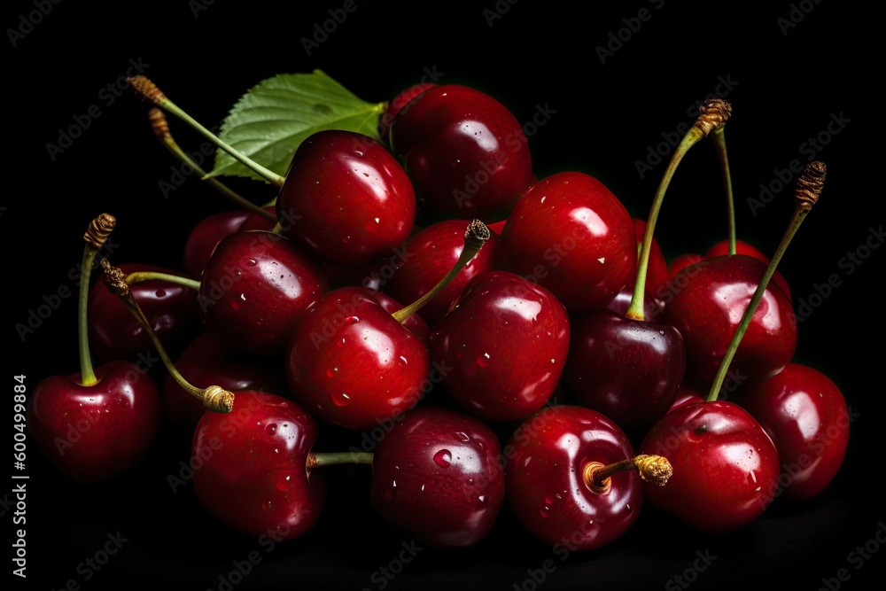 Cherries, Generative AI illustrations Cherries, Generative AI illustrations