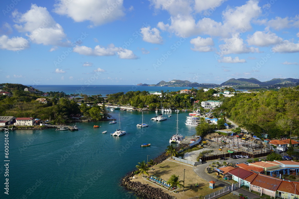 Castries Harbour Saint Lucia, West Indies