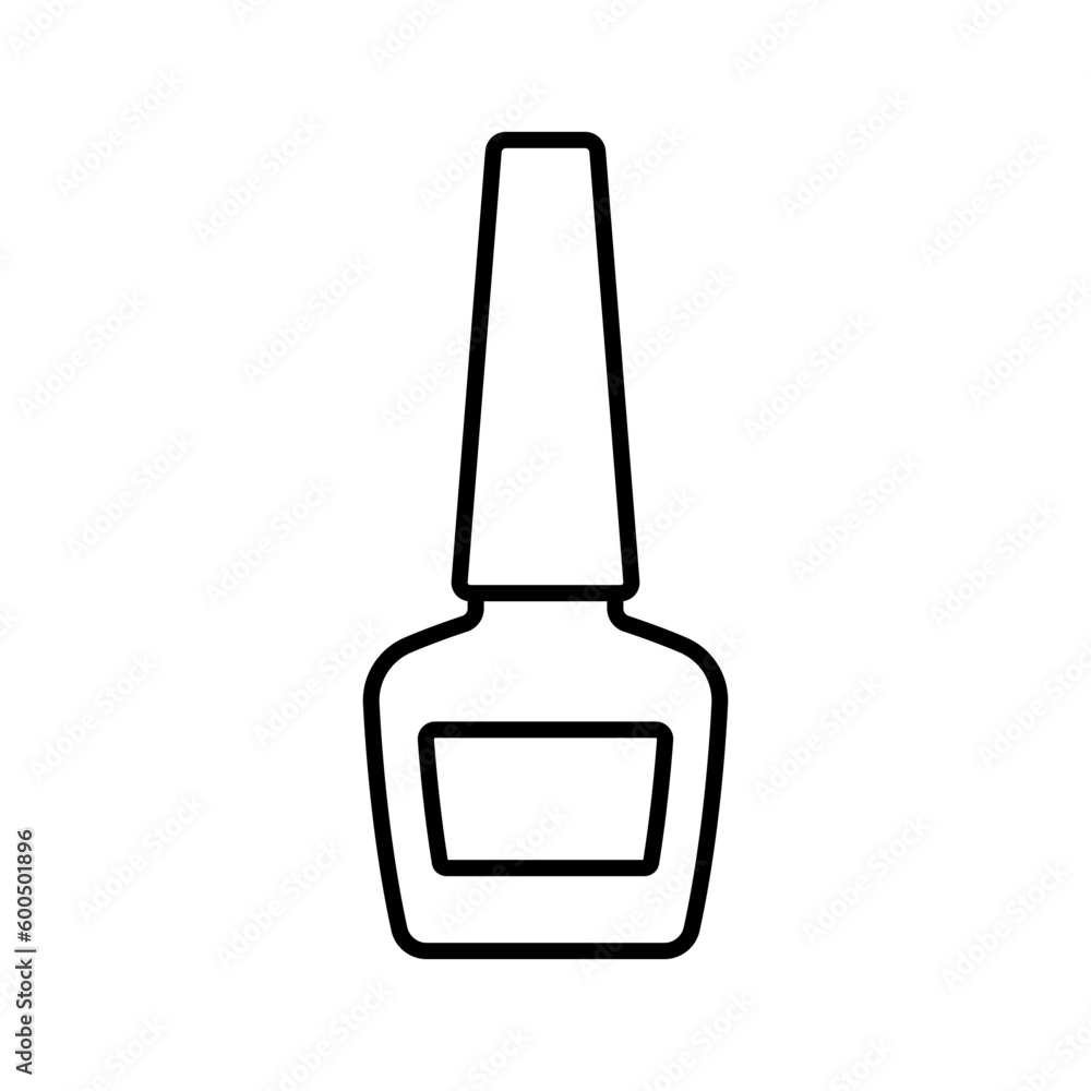 Small bottle icon. Black contour linear silhouette. Front side view. Editable strokes. Vector simple flat graphic illustration. Isolated object on a white background. Isolate. Small bottle icon. Black contour linear silhouette. Front side view. Editable strokes. Vector simple flat graphic illustration. Isolated object on a white background. Isolate.