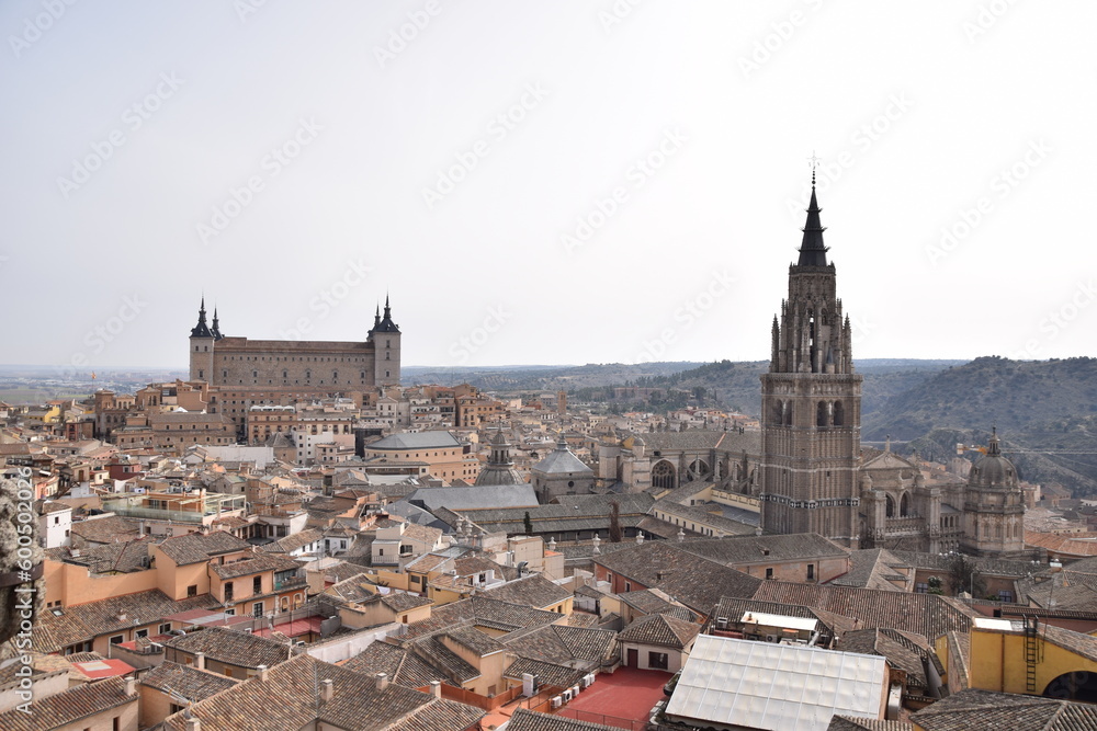 The Alcazar and Cathedral of Toledo, Spain