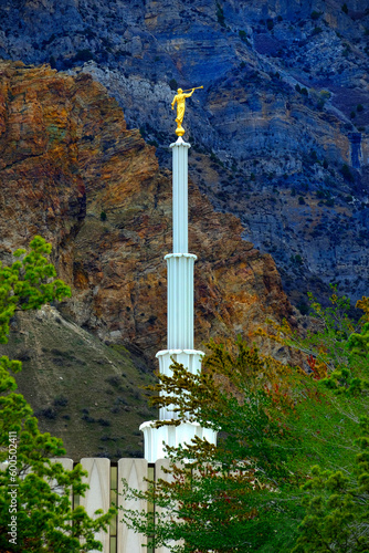 Provo LDS Temple Mormon Latter day Saints Temple and Mountains