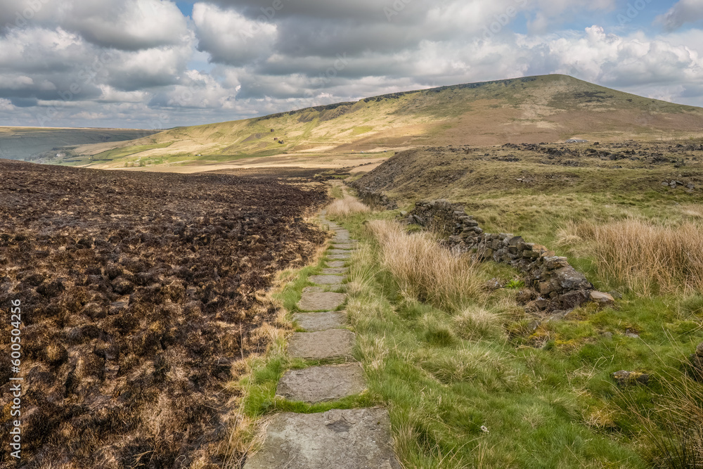 Hill Walkin g on the Pennine Way and Pule Hill above Marsden in the Southern Pennines