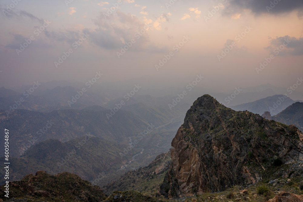 saudi arabian naturel mountains taif