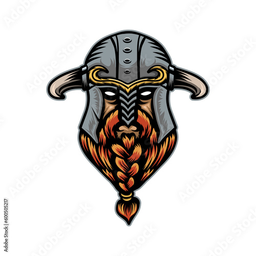 Viking Head,Northman,horns,helmet