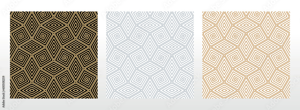 Set of abstract geometric patterns. Seamless vector backgrounds. Colored ornaments Graphic modern patterns Simple lattice graphic design Set of abstract geometric patterns. Seamless vector backgrounds. Colored ornaments Graphic modern patterns Simple lattice graphic design