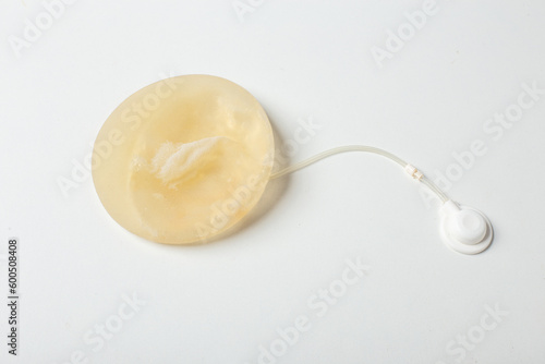 Silicone Prosthesis with Remote Valve. breast expander.