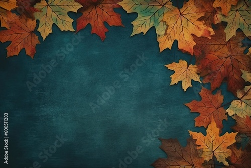 autumn leaves frame © Naren
