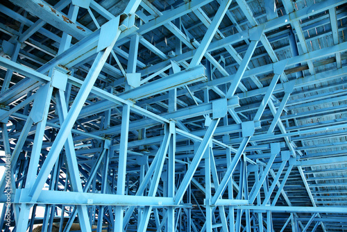 blue scaffold