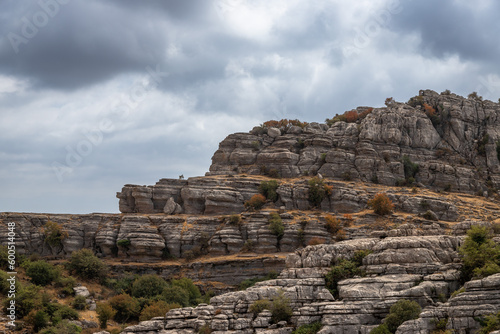 Beautifull exposure of the El Torcal de Antequera, wich is known for its unusual landforms, and is regarded as one of the most impressive karst landscapes in Europe located in Sierra del Torcal, Anteq © Paulo