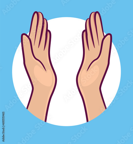 hands like highfive logo vector vector  icon vector 
