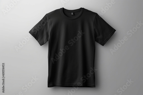 black T-shirt mockup