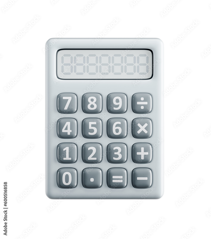 isolated 3d render of calculator isolated 3d render of calculator