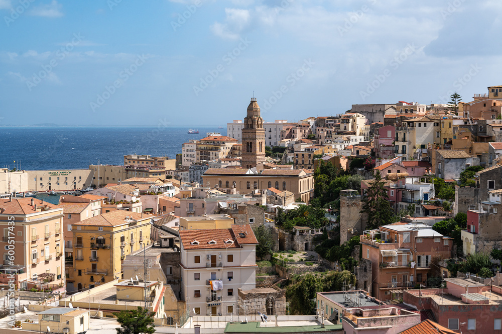 View of Gaeta, an historic town and popular tourist destination on Mediterranean Sea, Lazio region, Italy