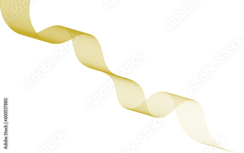 Isolated Gold Ribbon