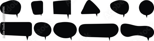 Simple Hand Drawn Callout Shapes or Chat Bubbles