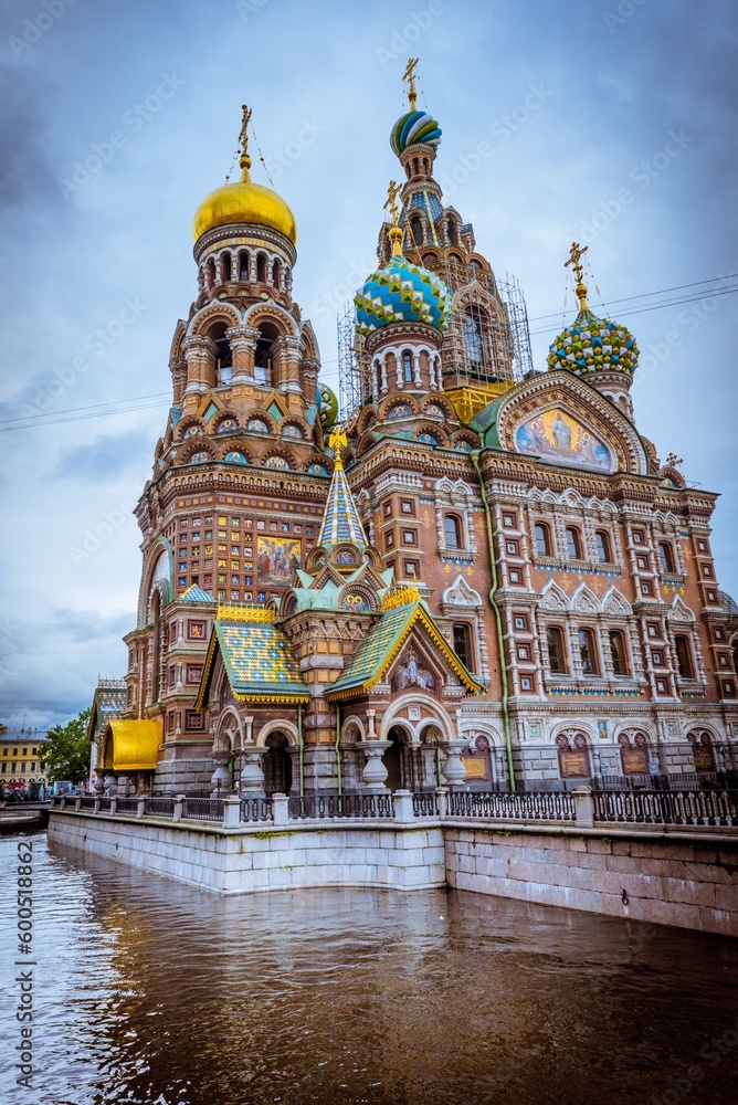 Iglesia del salvador sobre la sangre derramada en Sant petersburgo, Rusia.